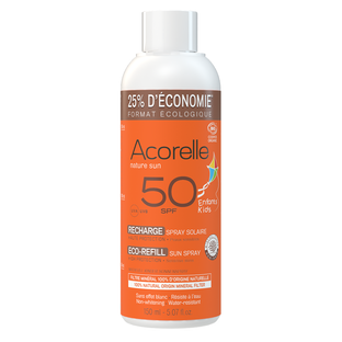 Eco recharge spray solaire enfants SPF50 bio cerifiée