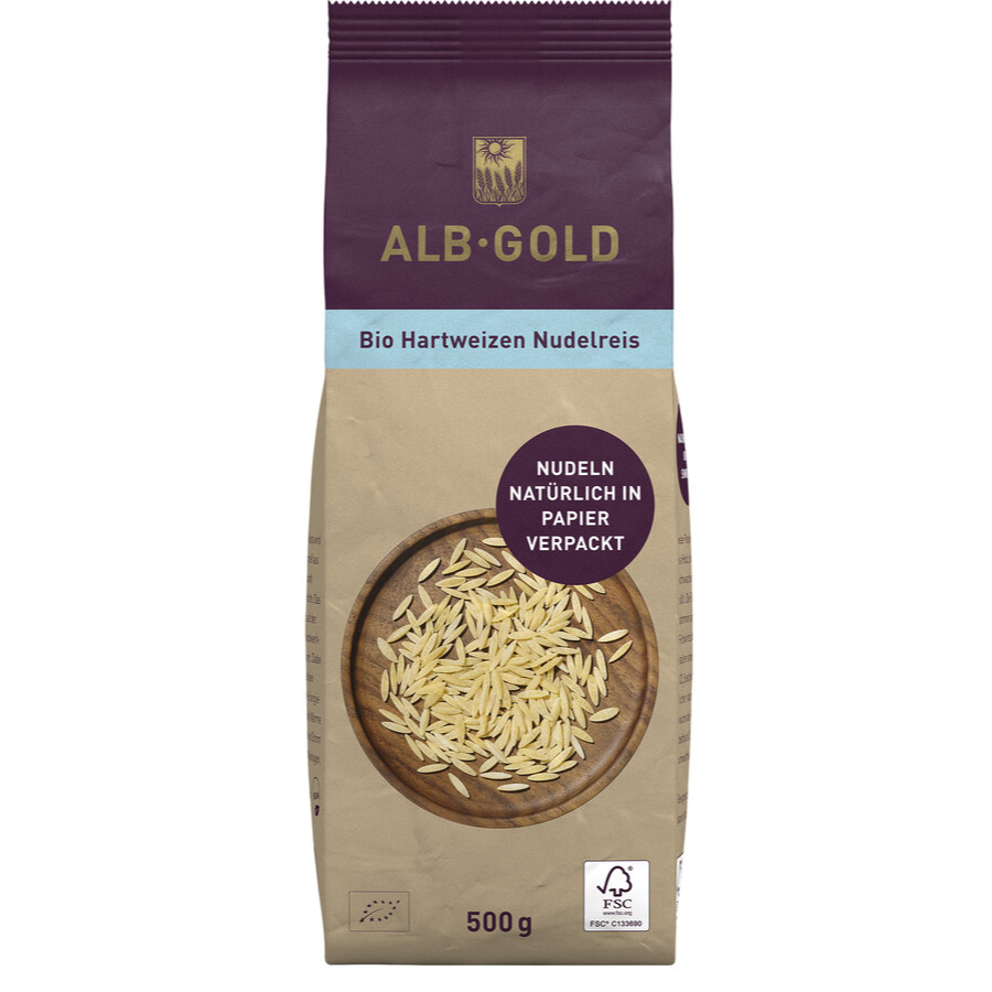 Bio Hartweizen Nudelreis