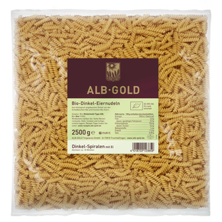 Bio Dinkel Spiralen, Vorratsgröße 2,5 kg