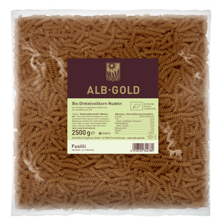 Bio Dinkel-Vollkorn Fusilli, Vorratsgröße 2,5 kg