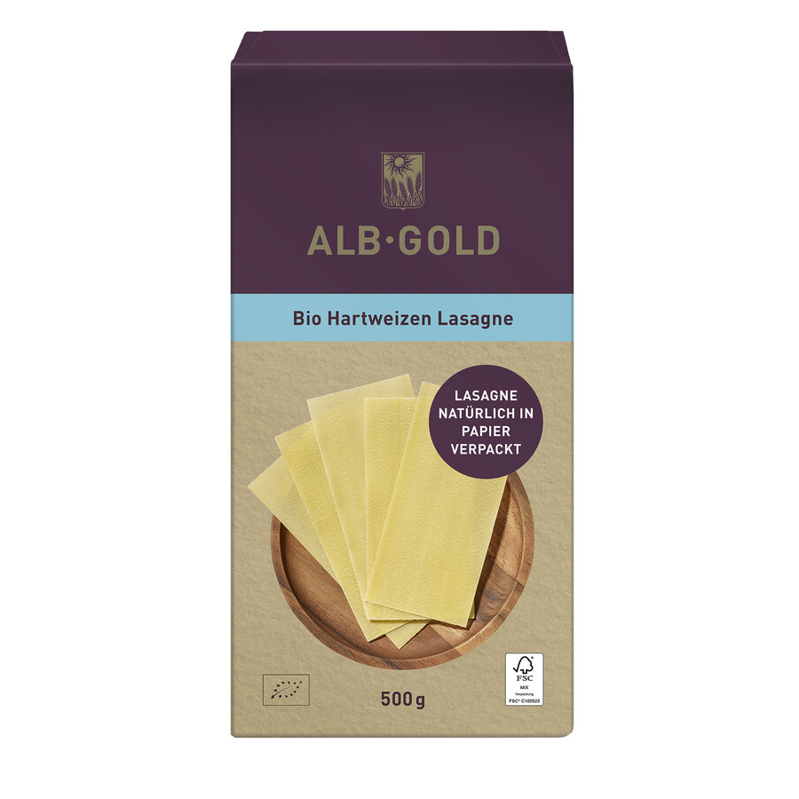 Bio Hartweizen Lasagne