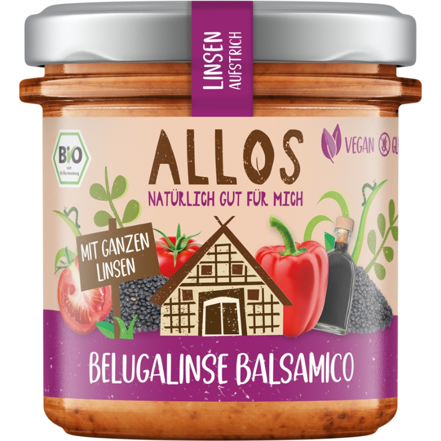 Bio Brotaufstrich Belugalinse-Balsamico