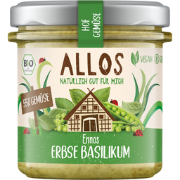 Bio Brotaufstrich Hof-Gemüse Ennos Erbse Basilikum