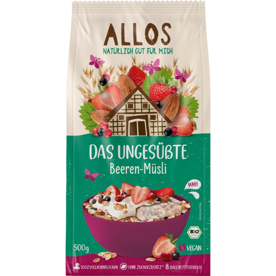Bio Das Ungesüßte Beeren Müsli