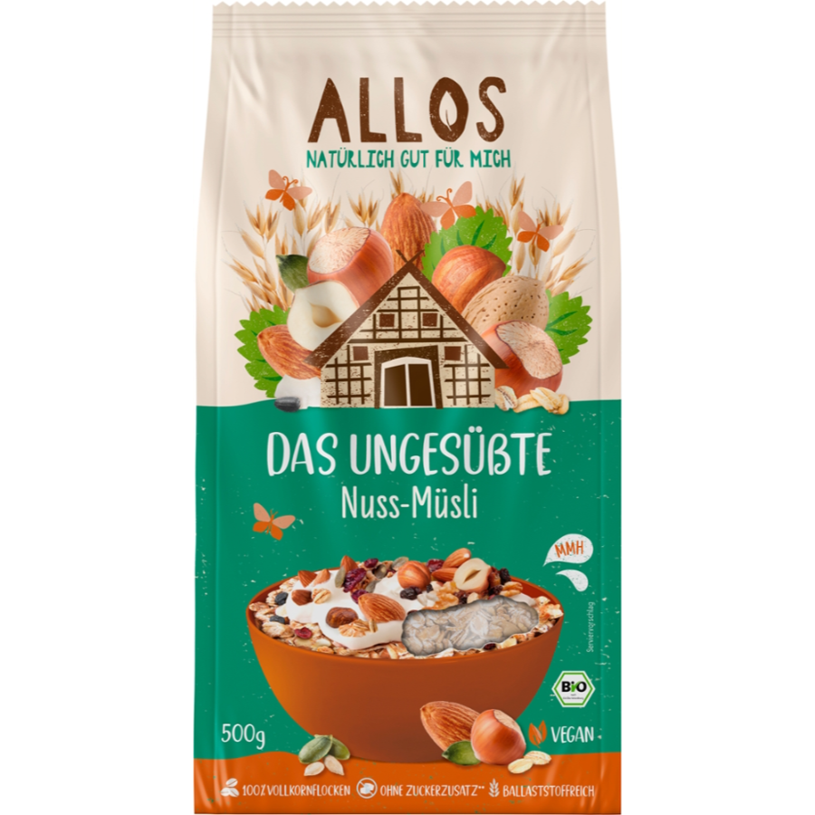 Bio Das Ungesüßte Nuss Müsli