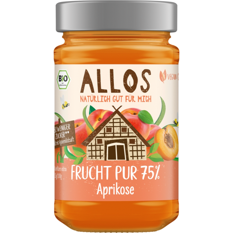 Bio Frucht Pur 75% Aufstrich Aprikose