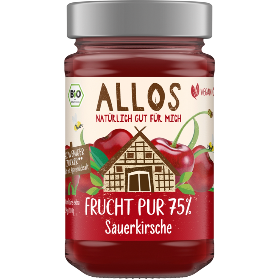 Bio Frucht Pur 75% Aufstrich Sauerkirsche