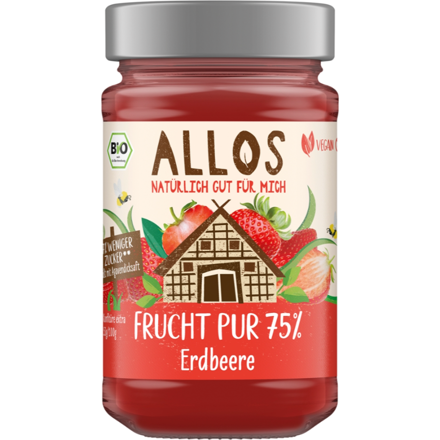 Bio Frucht Pur 75% Erdbeere