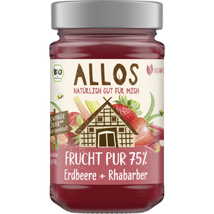 Bio Frucht Pur 75% Erdbeere-Rhabarber