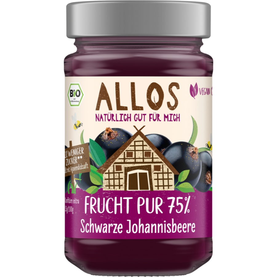 Bio Frucht Pur 75% Schwarze Johannisbeere