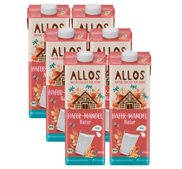 Bio Hafer-Mandeldrink, Karton 6 Stk.