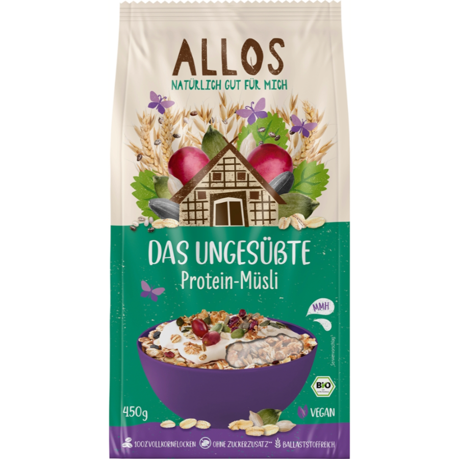Bio Das Ungesüßte Protein Müsli