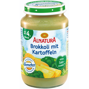 Bio Babybrei Brokkoli mit Kartoffeln, demeter, ab 4. Monat