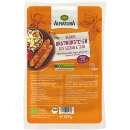 Bio Bratwürstchen aus Seitan & Tofu