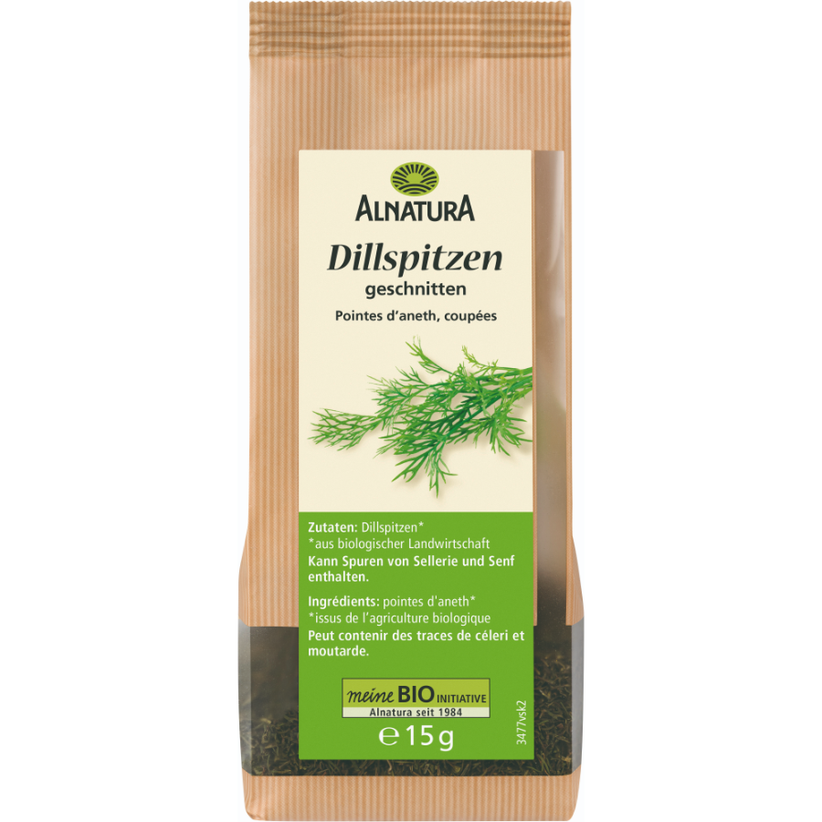 Bio Dillspitzen geschnitten