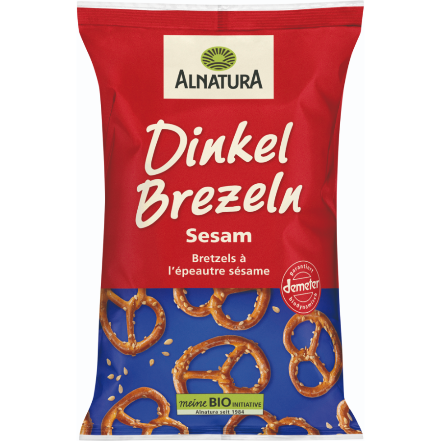 Bio Dinkel Brezeln Sesam, demeter