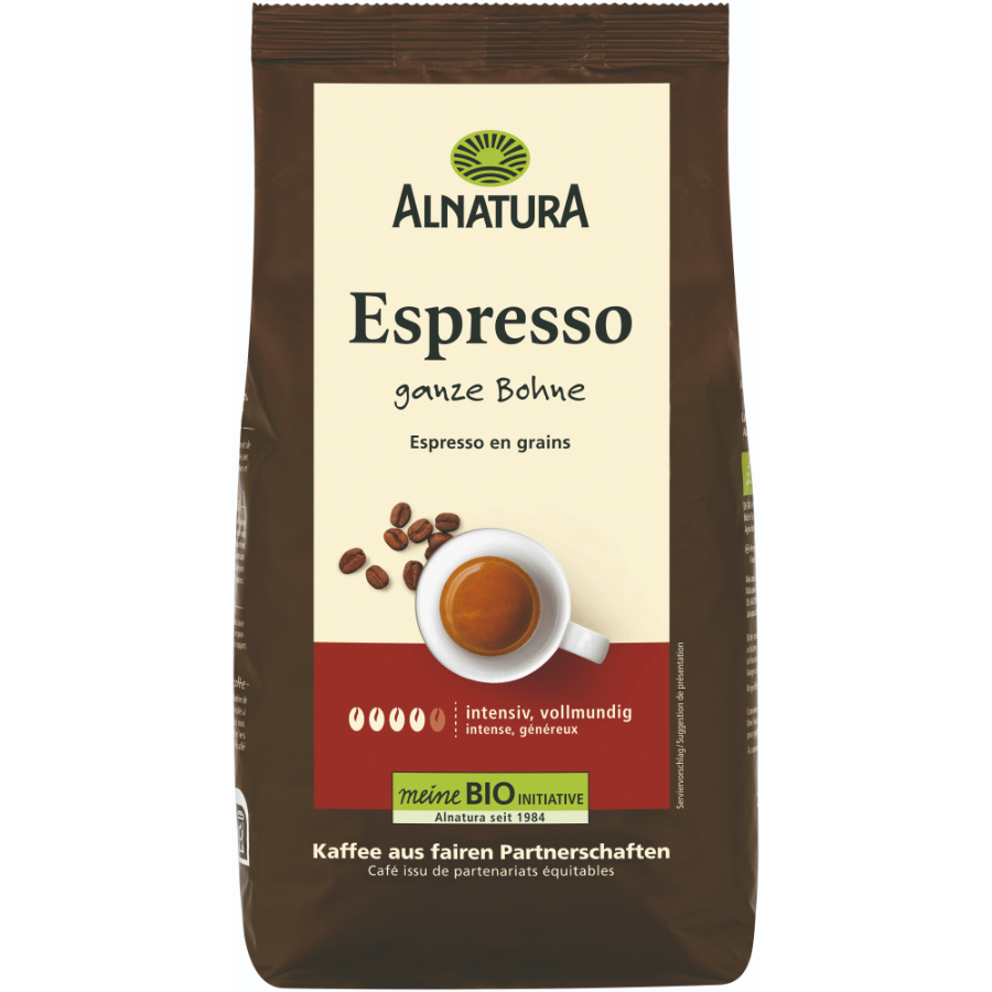Bio Espresso, ganze Bohne