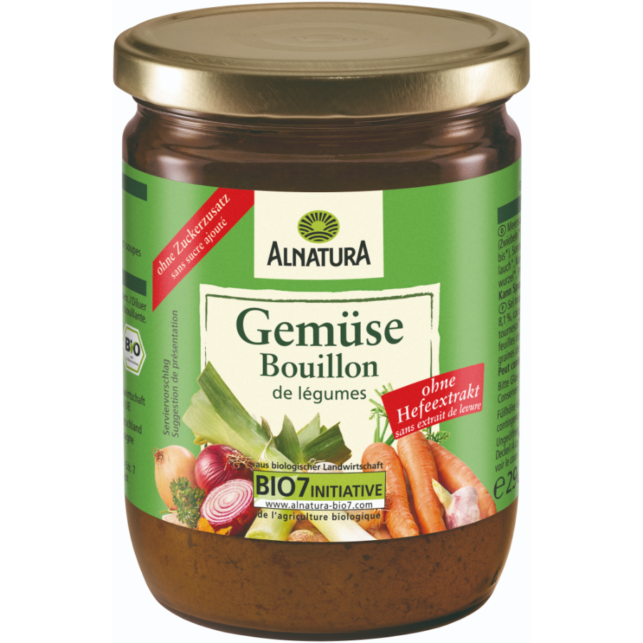 Bio Gemüsebouillon ohne Hefezusatz
