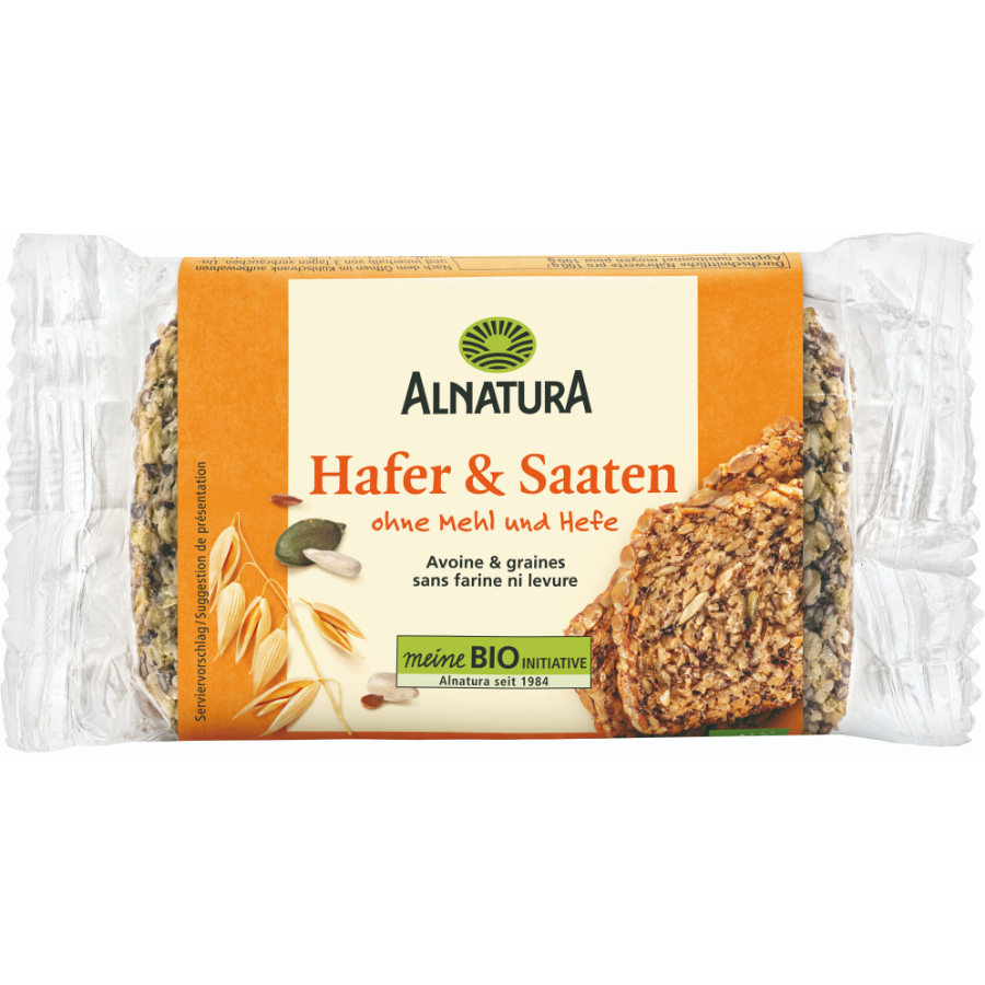 Bio Haferbrot mit Saaten