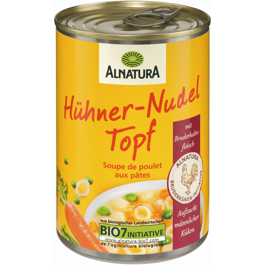 Bio Hühner-Nudeltopf