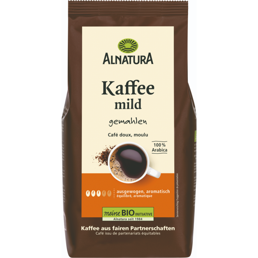 Bio Kaffee mild, gemahlen
