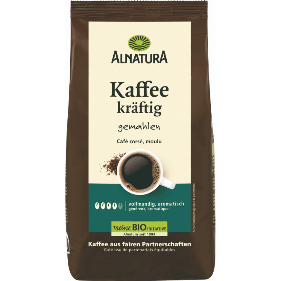 Bio Kaffee, gemahlen