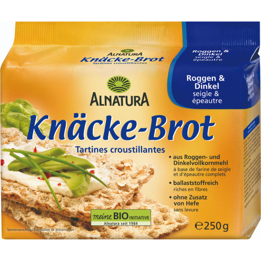 Bio Knäckebrot Roggen & Dinkel