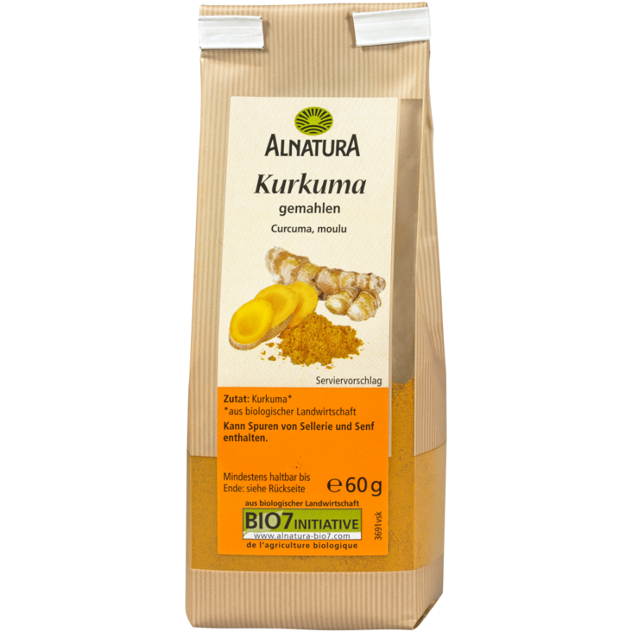 Bio Kurkuma gemahlen