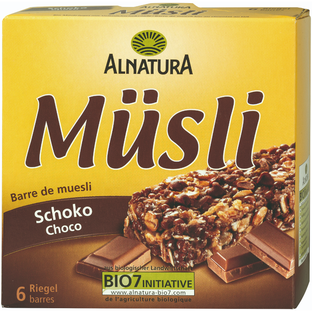 Bio Müsliriegel Schoko, 6 Stück