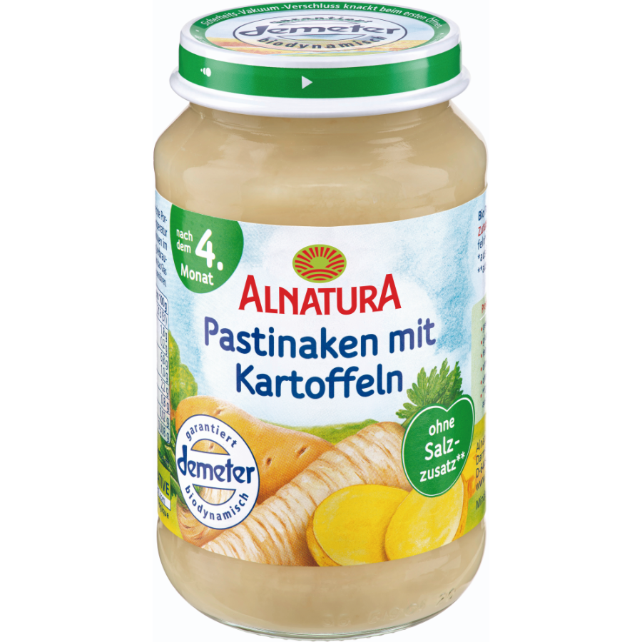 Bio Babybrei Pastinake mit Kartoffeln, demeter, ab 4. Monat