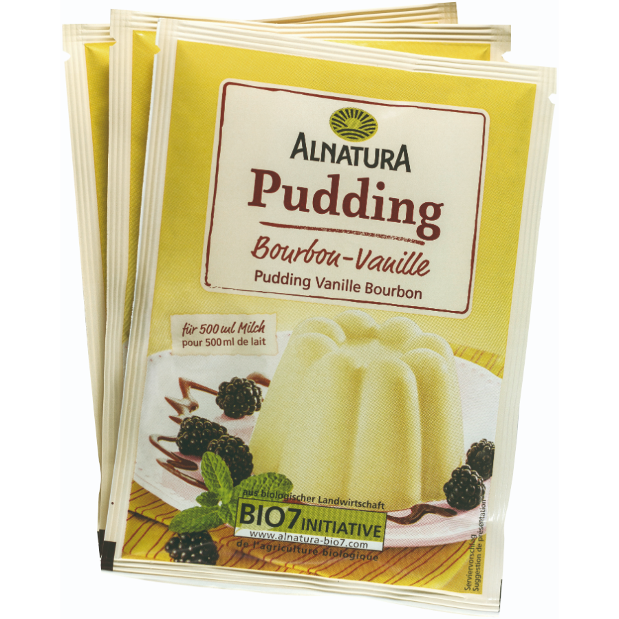 Bio Puddingpulver Vanille, 3 Stück