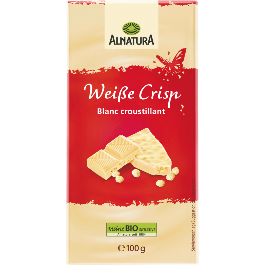 Bio Schokolade Weiße Knusper