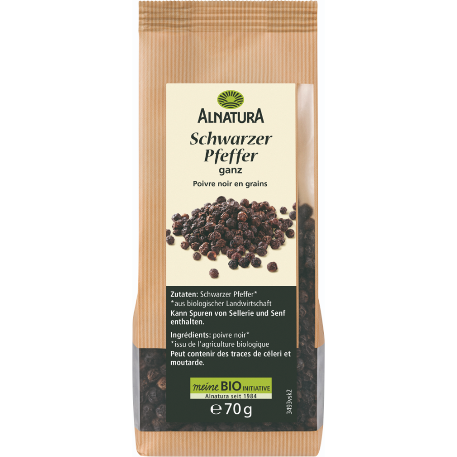 Bio Schwarzer Pfeffer ganz