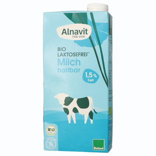 Bio H-Milch 1,5%, laktosefrei