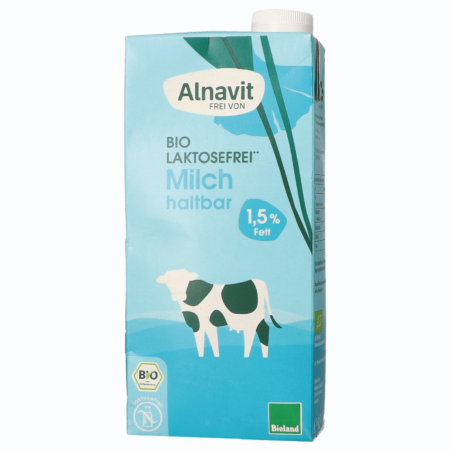 Bio H-Milch 1,5%, laktosefrei