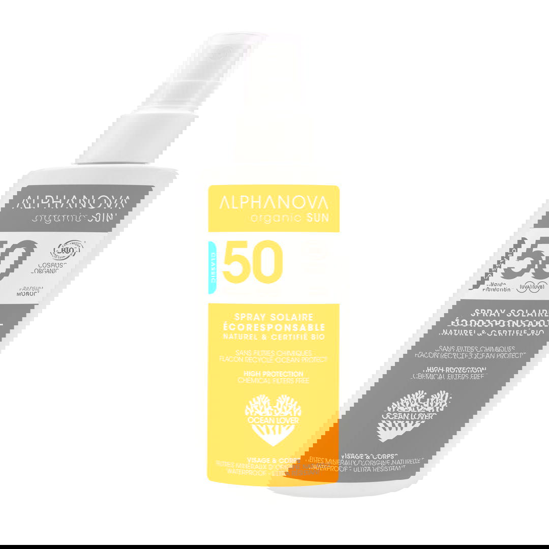 Spray Solaire SPF50  Certifié Bio