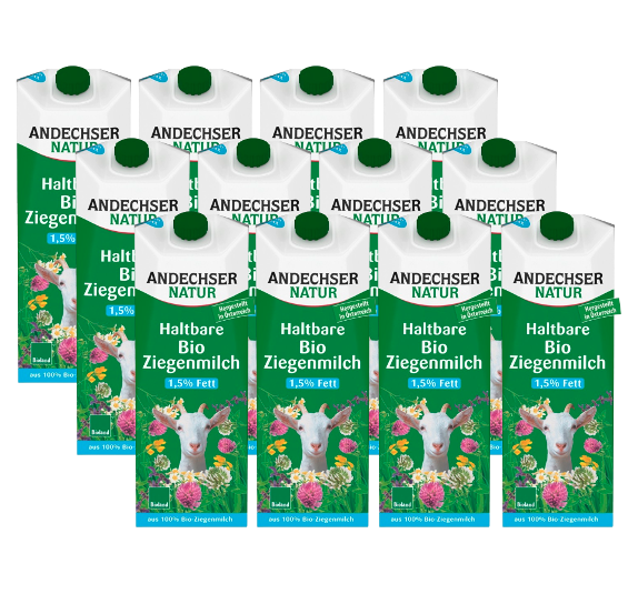 Bio H-Ziegenmilch 1,5%, Karton 12 Stk.