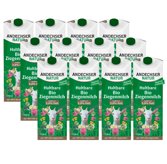 Bio H-Ziegenmilch 3,0%, Karton 12 Stk.