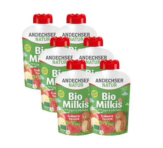 Bio Quetschie Erdbeer-Banane, Karton 6 Stk.