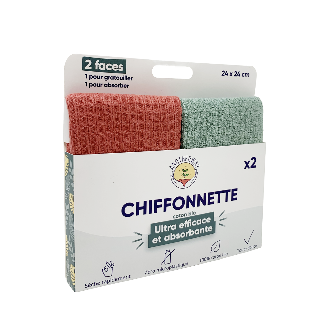 Chiffonnettes multi-usages x 2