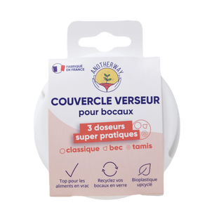 Couvercle Verseur Universel Bocaux Blanc