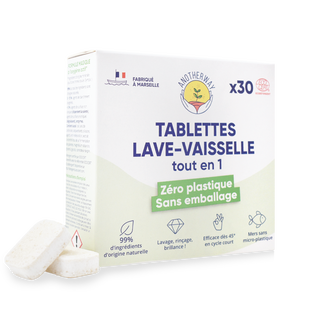 Tablettes lave-vaisselle tout-en-1 sans plastique x 30