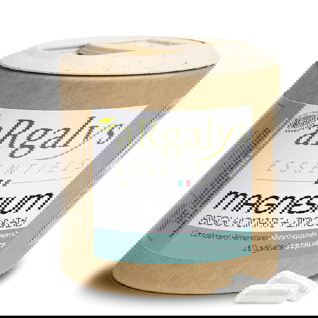 Magnésium Bisglycinate + Zinc et vitamine B6 x 60