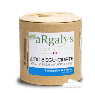 Zinc Bisglycinate + B6 et Sélénium x 60