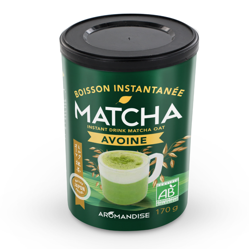 Boisson instantanée matcha avoine bio