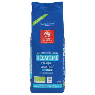 Café Décaféiné en Grains Mexique 100% Arabica Equitable Bio