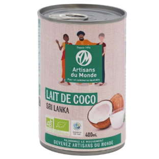 Lait de coco équitable bio