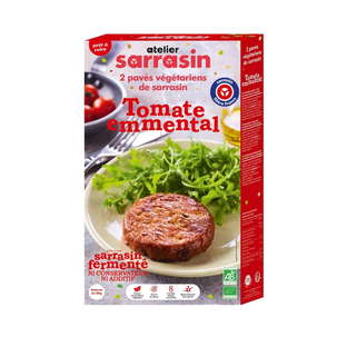 Pavés de sarrasin cuisinés tomate emmental bio