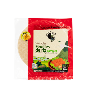 Feuilles de riz complet bio