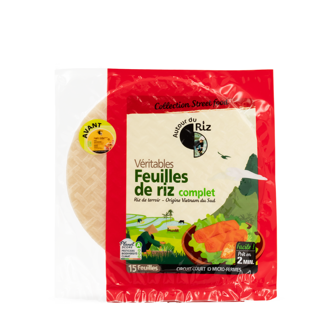 Feuilles de riz complet bio